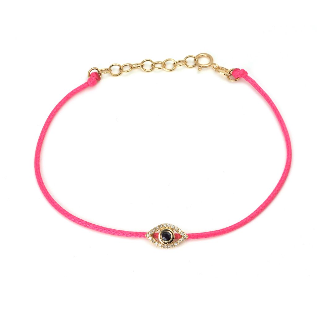 Pink evil deals eye bracelet