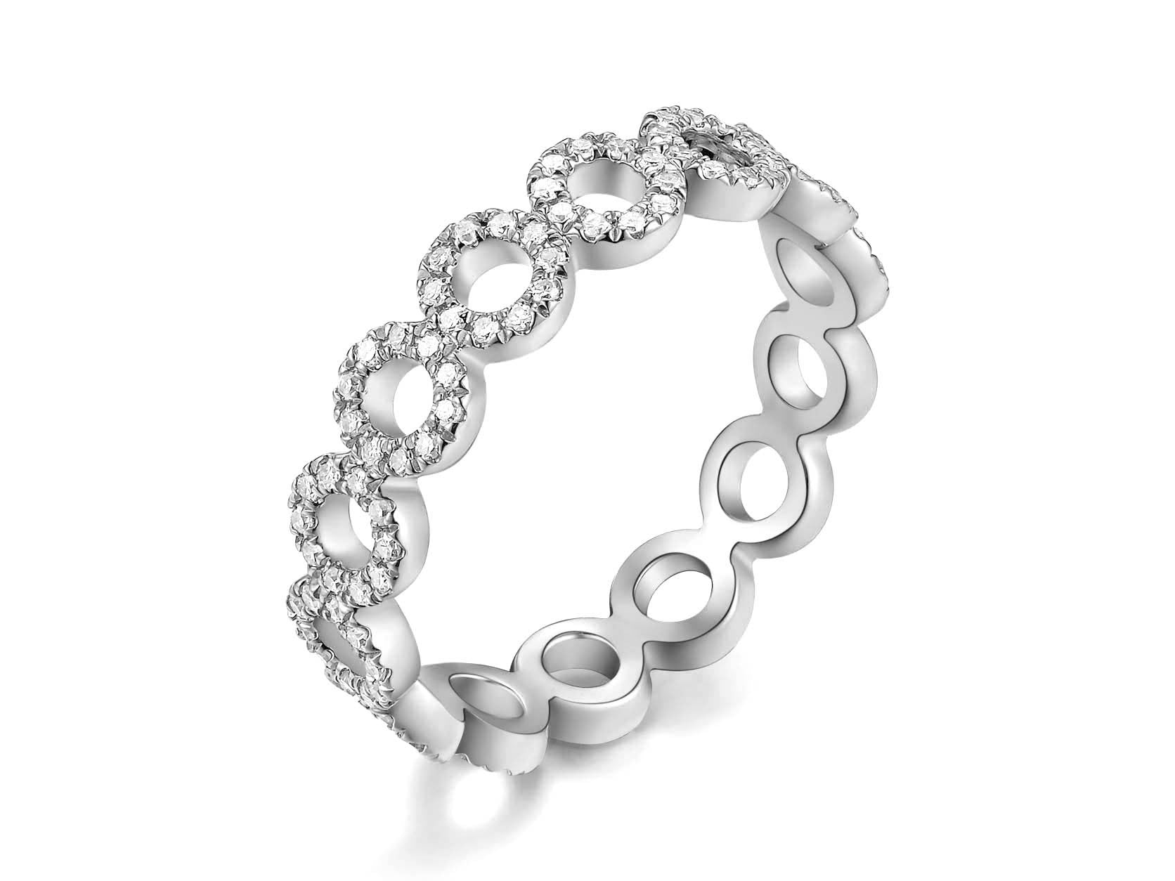 Open circle engagement ring store