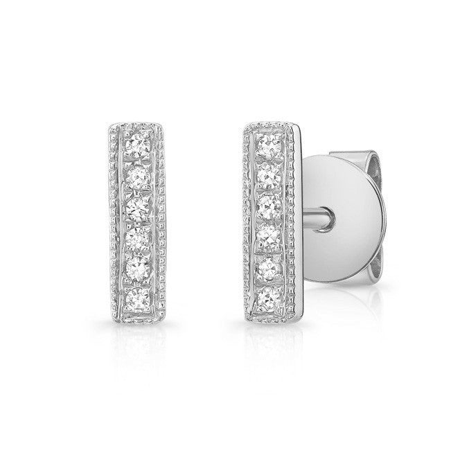 Platinum bar clearance earrings