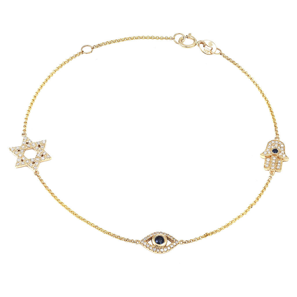 Hamsa on sale eye bracelet