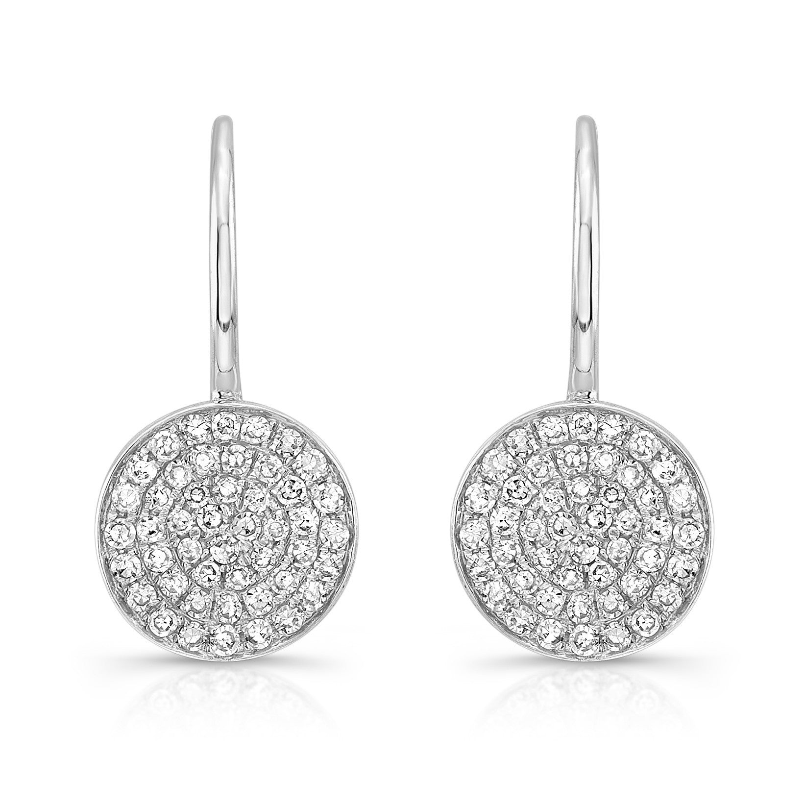 Leverback diamond earrings uk shop