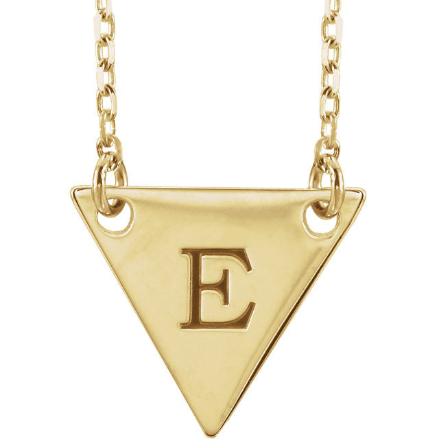 Engravable Triangle Necklace