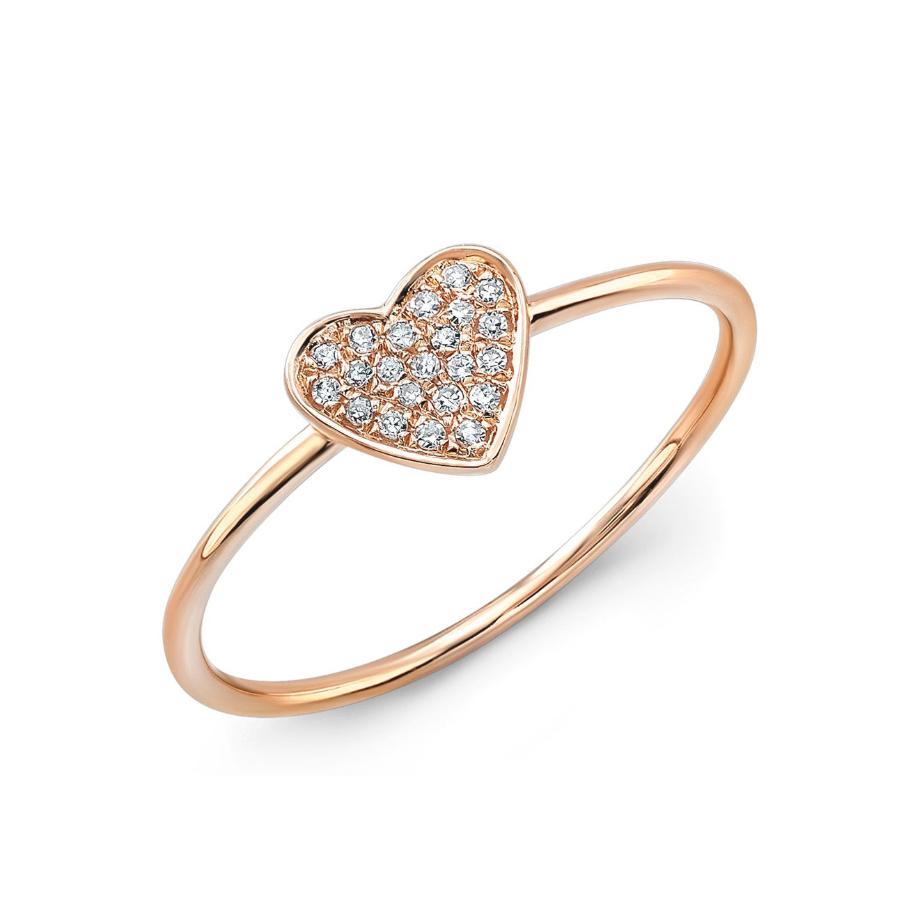 Diamond Petite Heart Ring Mel Spivak