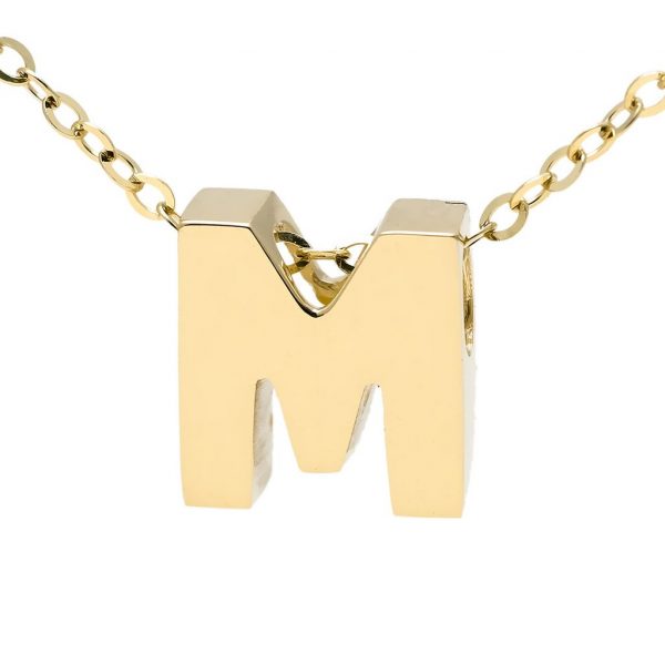 M bubble letter chain shop