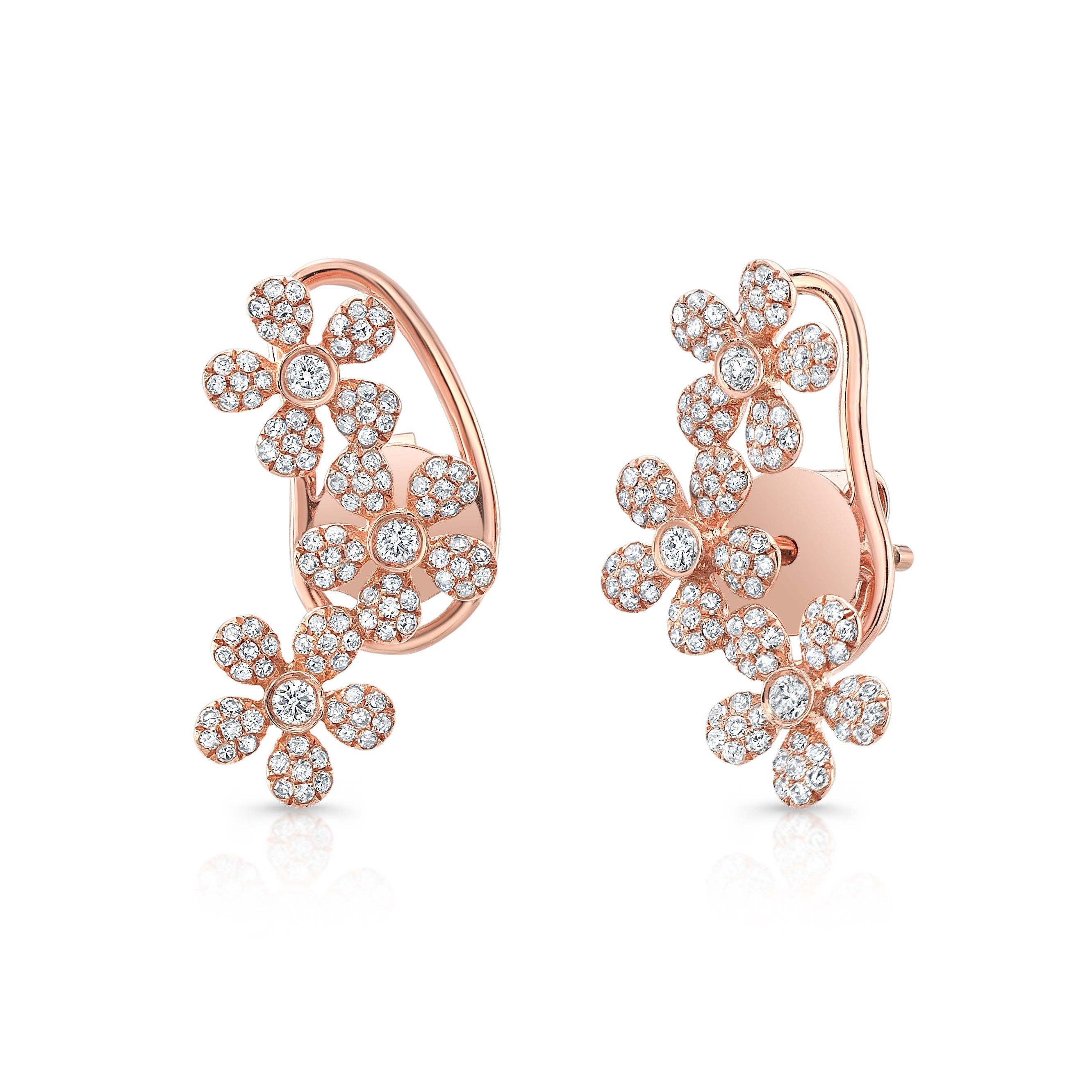 Flower best sale climber earrings