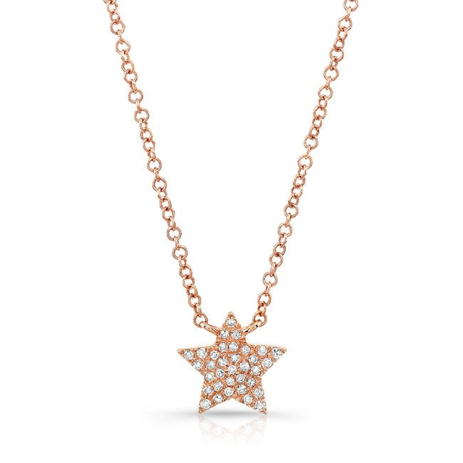Diamond Pave Star Necklace