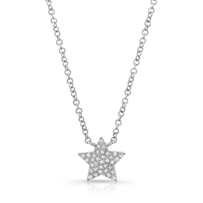 Diamond Pave Star Necklace