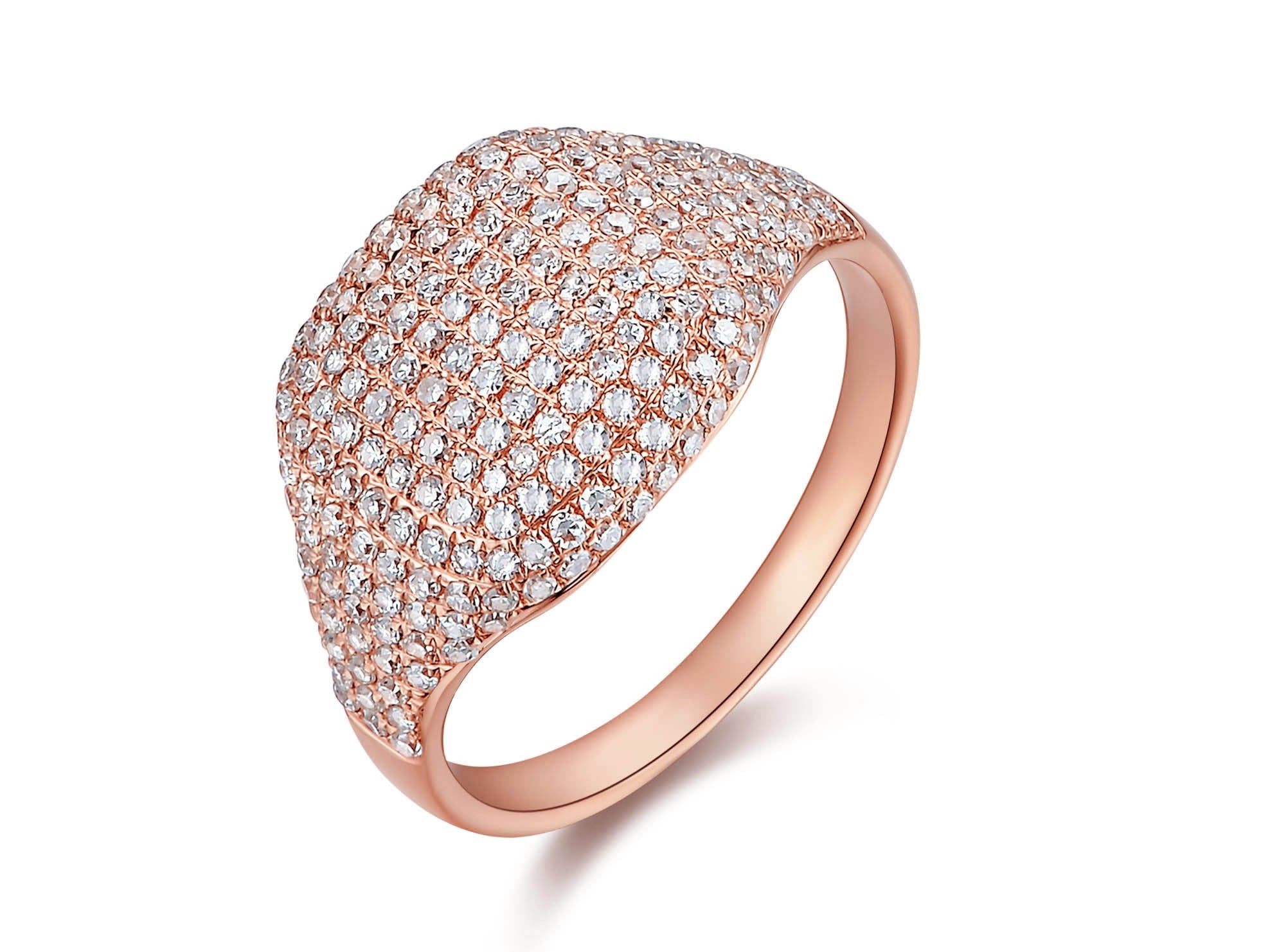 Diamond Pave Dome Ring