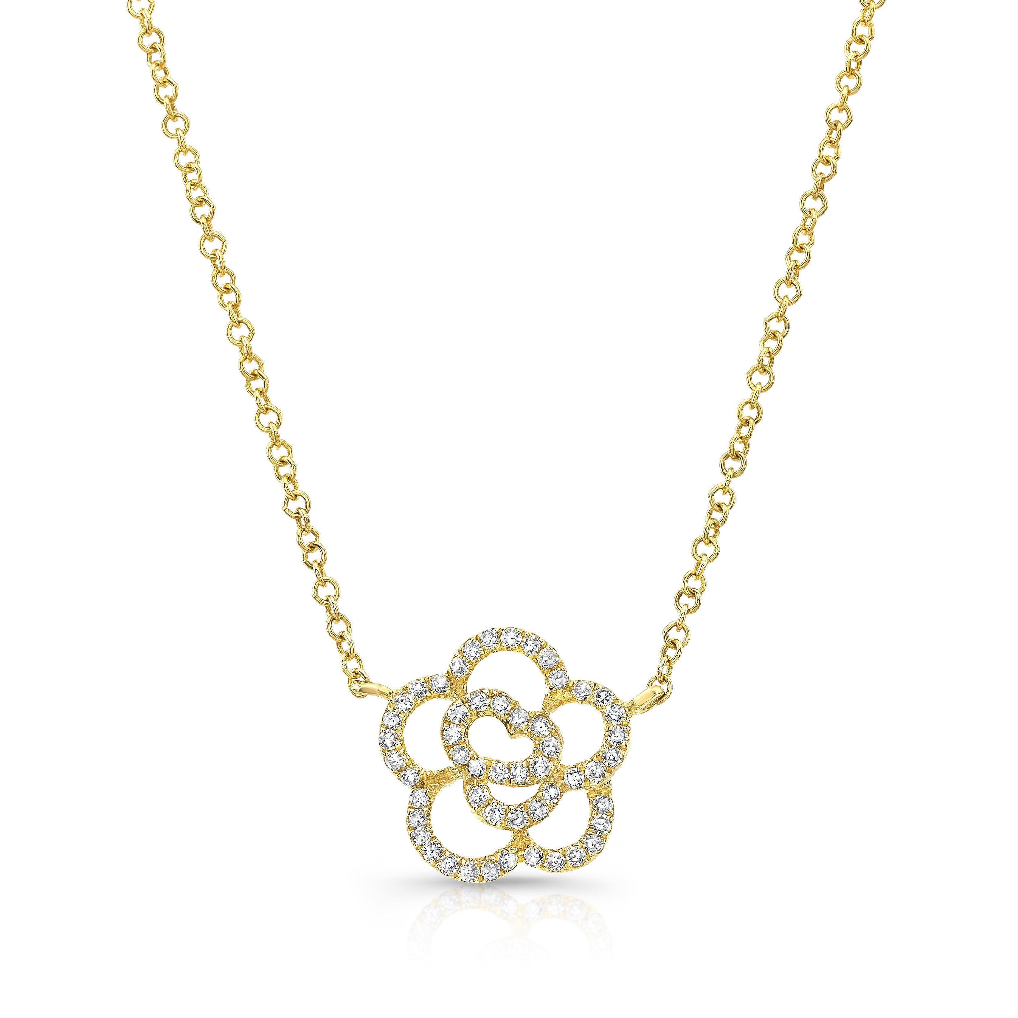 Rosette Diamond Necklace