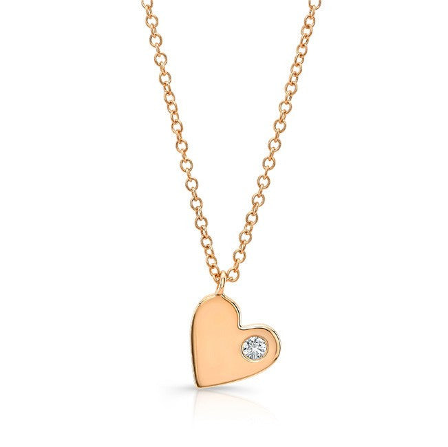 Necklace single diamond hotsell