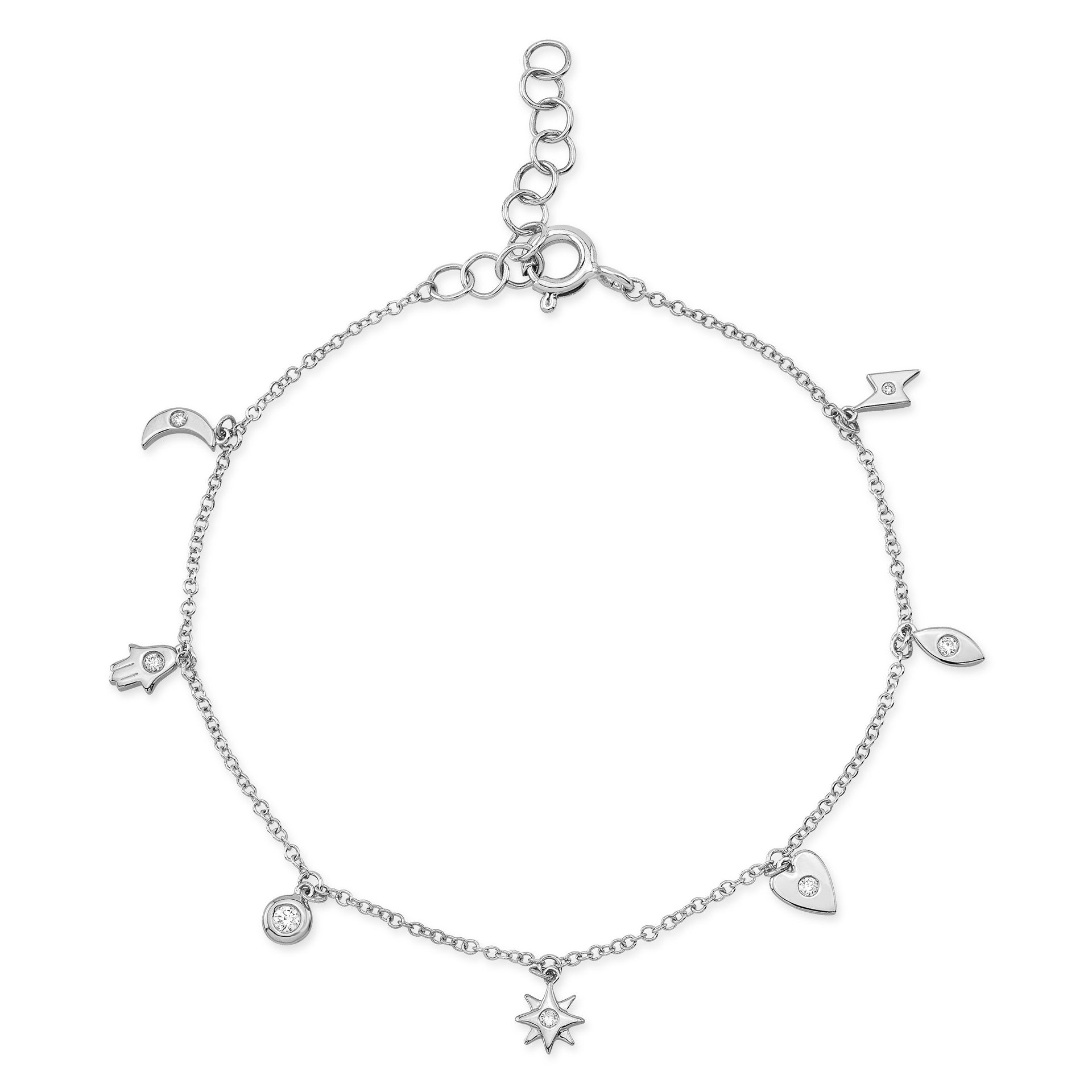 Tiny Charms Diamond Bracelet Mel Spivak