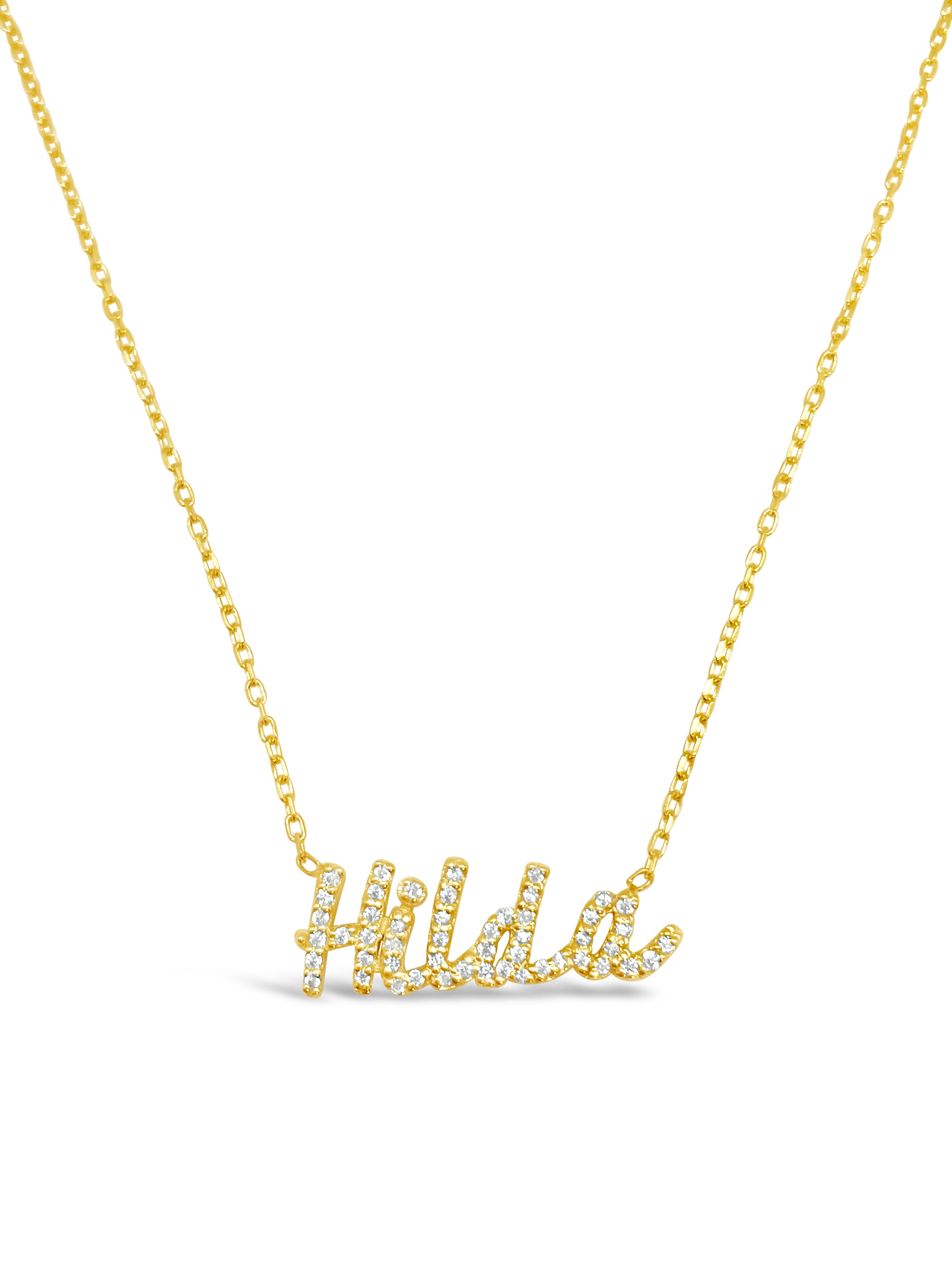 CZ name necklace