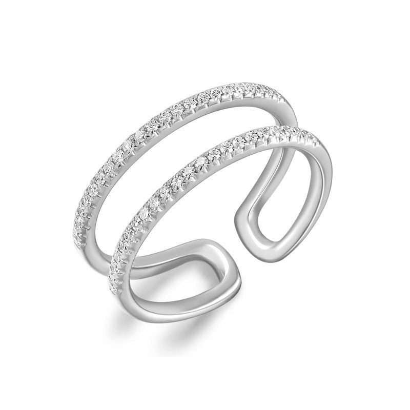 Double Row Open Midi Ring Mel Spivak