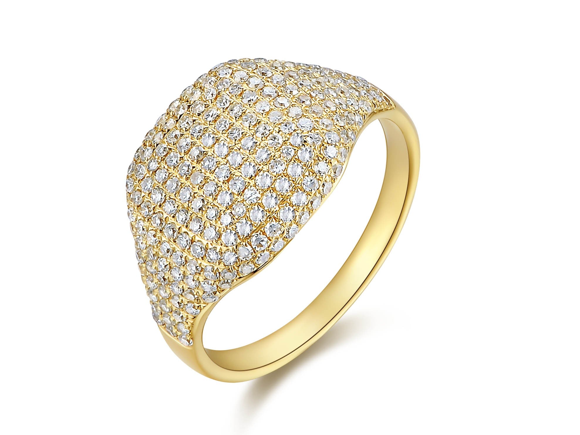 Diamond Pave Dome Ring